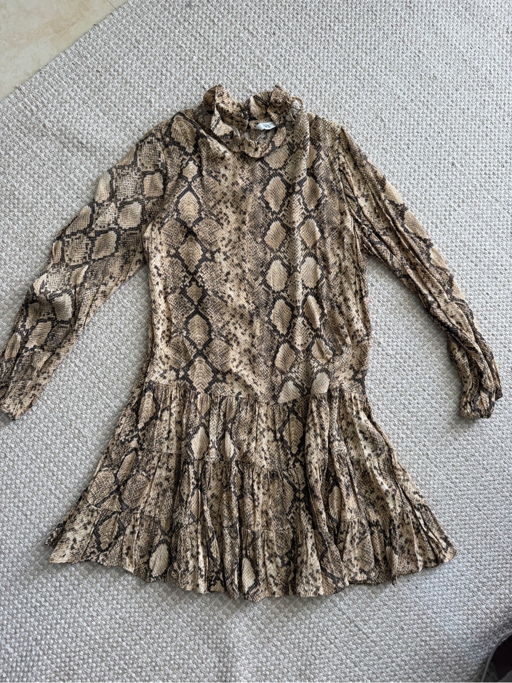ZARA Snake Print Dress
